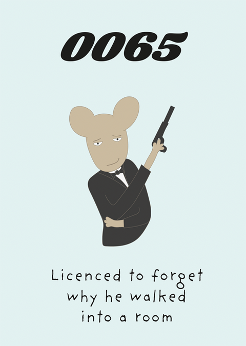 Birthday CardComedy Card CompanyComedy Card Company65th - Licensed to forget