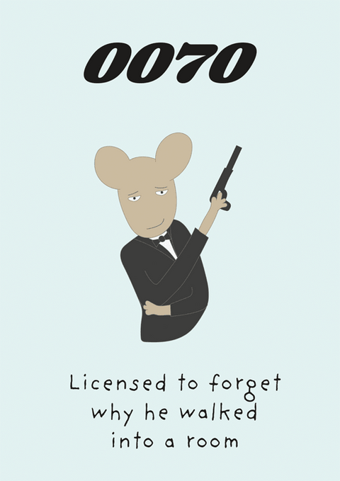 Birthday CardComedy Card CompanyComedy Card Company70th - Licensed to forget