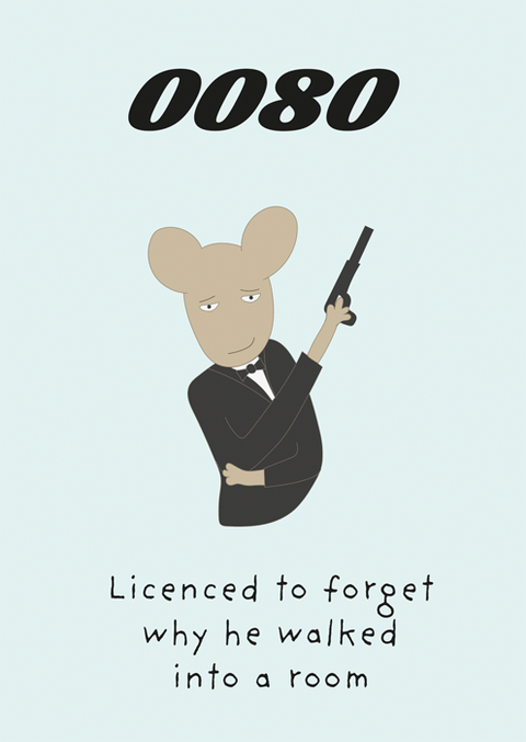 Birthday CardComedy Card CompanyComedy Card Company80th - Licensed to forget