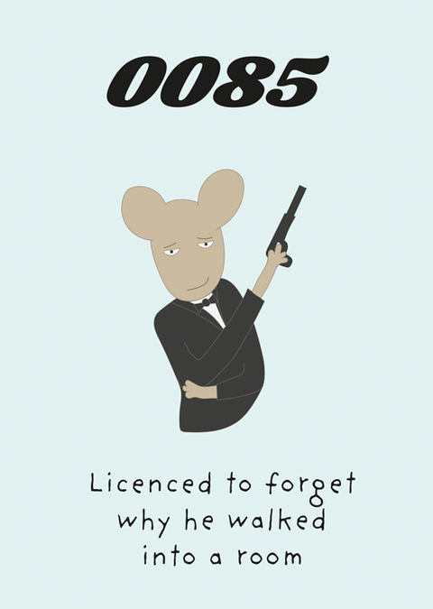 Birthday CardComedy Card CompanyComedy Card Company85th - Licensed to forget