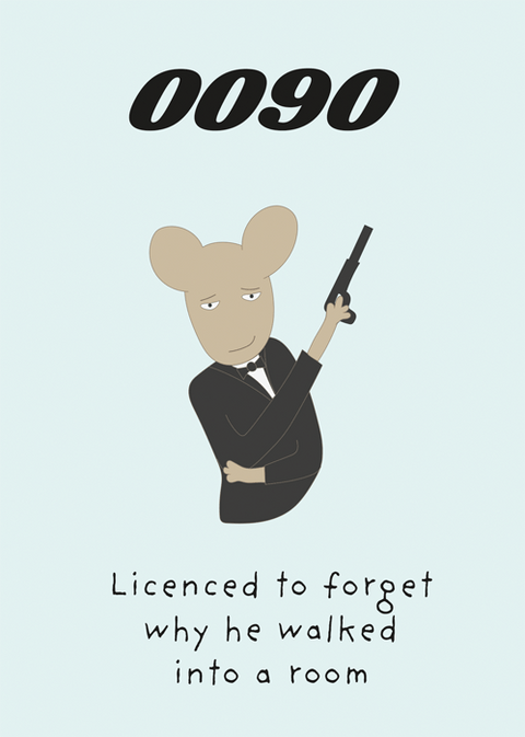 Birthday CardComedy Card CompanyComedy Card Company90th - Licensed to forget