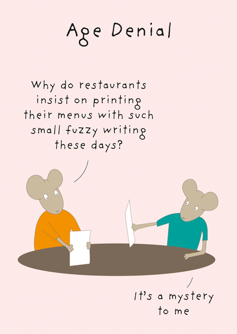Birthday CardComedy Card CompanyComedy Card CompanyAge Denial