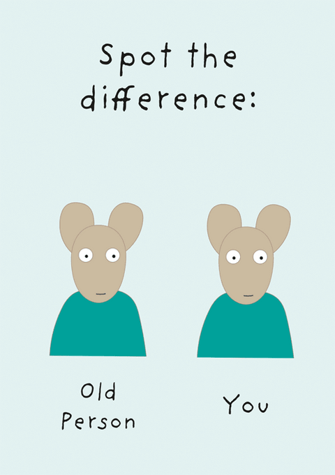 Birthday CardComedy Card CompanyComedy Card CompanySpot the difference