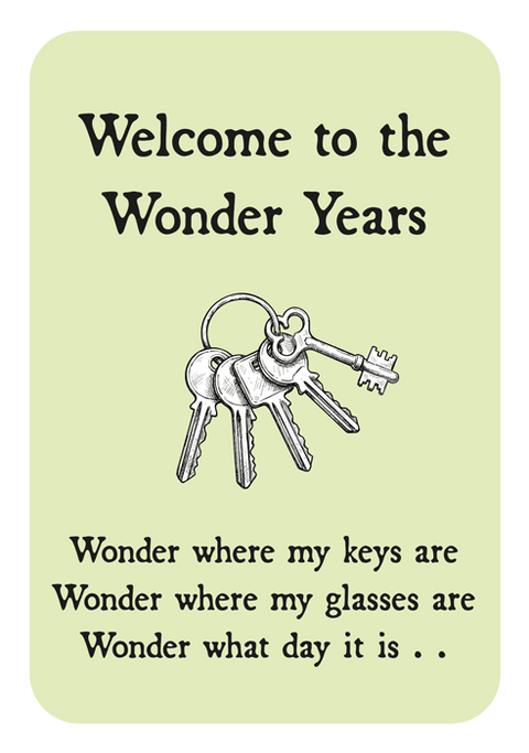 Birthday CardComedy Card CompanyComedy Card CompanyWonder Years