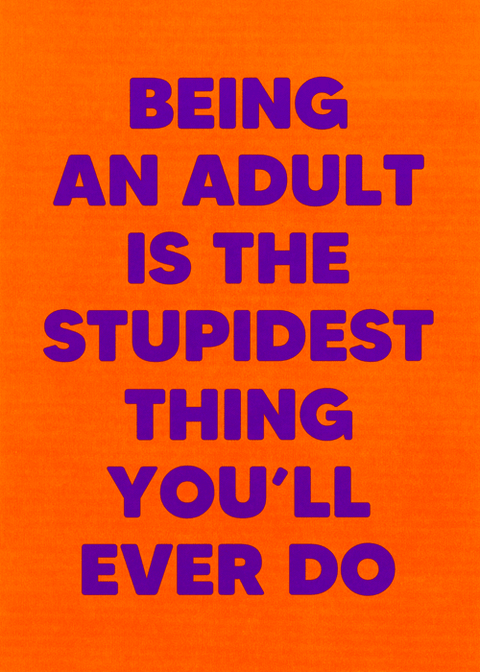 Birthday CardDean MorrisComedy Card CompanyBeing an adult