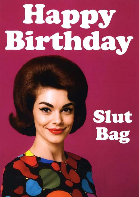 Birthday CardDean MorrisComedy Card CompanySlut bag