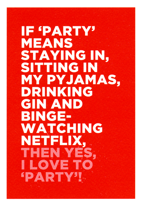 Birthday CardEmotional RescueComedy Card CompanyLove to party