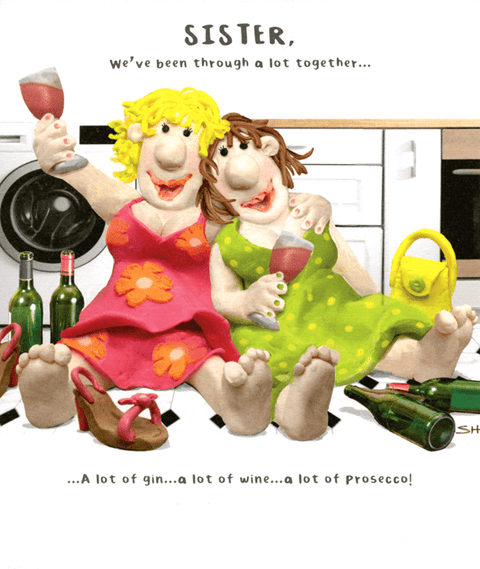 Birthday CardEmotional RescueComedy Card CompanySister - Been through a lot