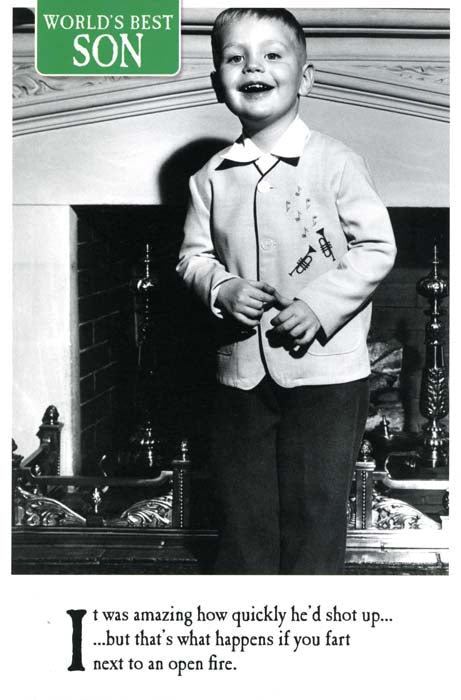 Birthday CardEmotional RescueComedy Card CompanySon - Shot up