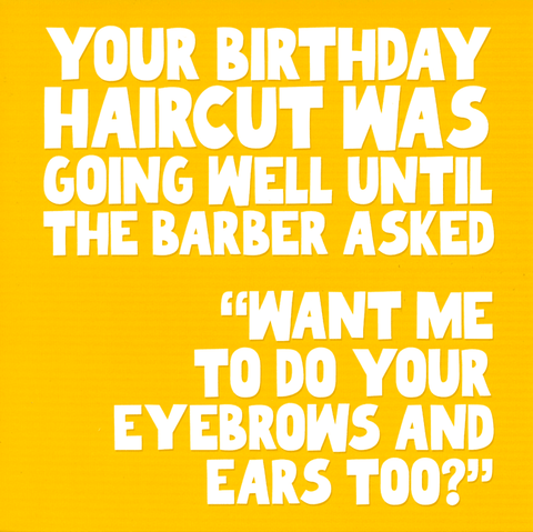 Birthday CardGreat British Card CompanyComedy Card CompanyEyebrows and Ears