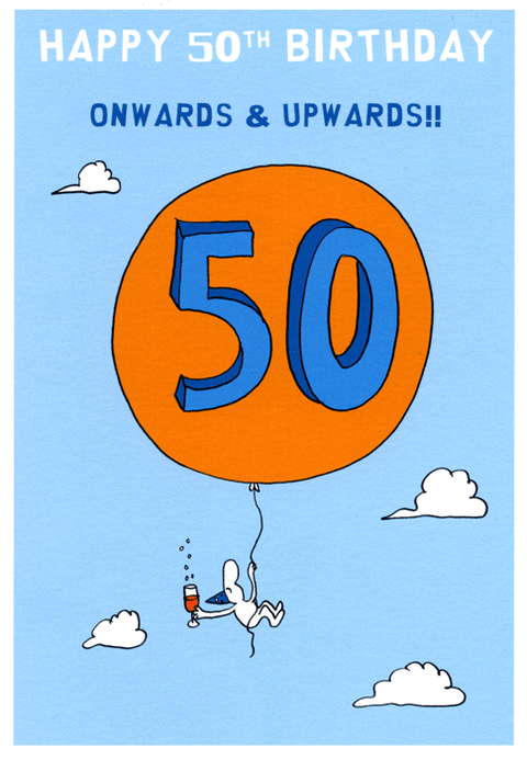 Birthday CardHarold's PlanetComedy Card Company50th - Onwards and Upwards