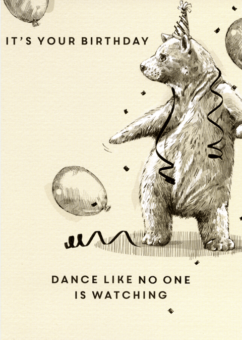 Birthday CardLingComedy Card CompanyDance like no one is watching