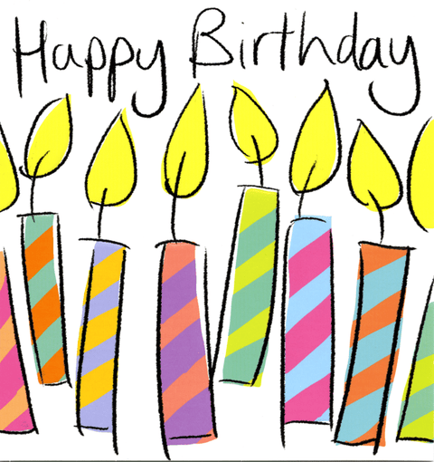 Birthday CardLucilla LavenderComedy Card CompanyCandles