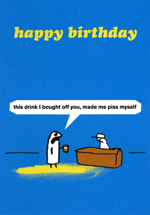 Birthday CardModern TossComedy Card CompanyPiss myself