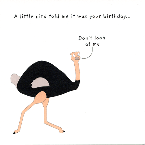 Birthday CardNot at All JackComedy Card CompanyLittle bird told me