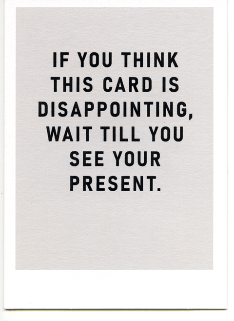 Birthday CardOhh DeerComedy Card CompanyDisappointing card