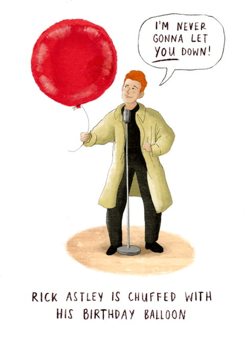 Birthday CardPaperlinkComedy Card CompanyRick Astley