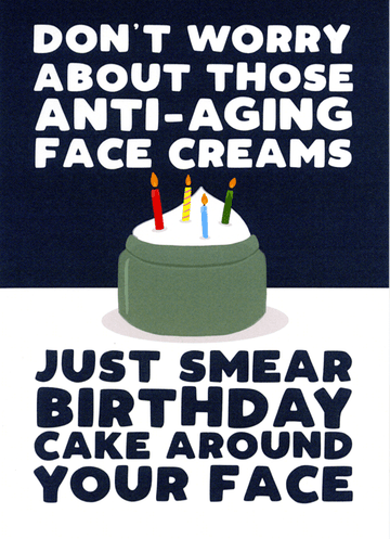 Funny birthday card by Pickled Prints - Smear cake on face – Comedy ...