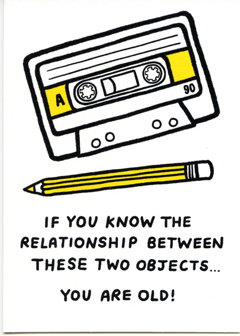 Birthday CardPigmentComedy Card CompanyCassette tape