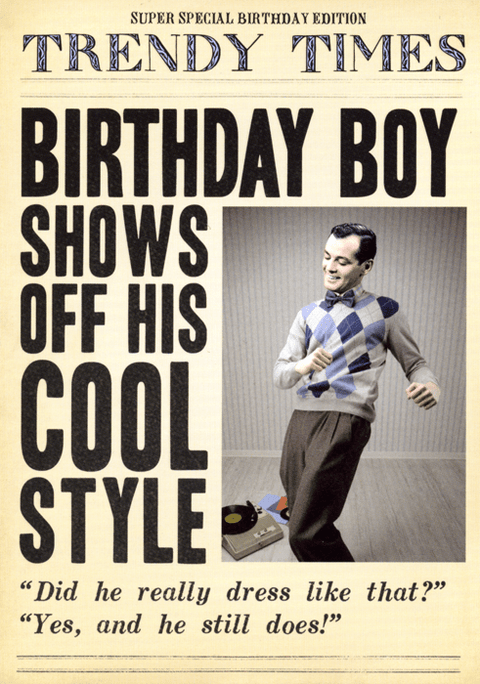 Birthday CardPigmentComedy Card CompanyCool Style