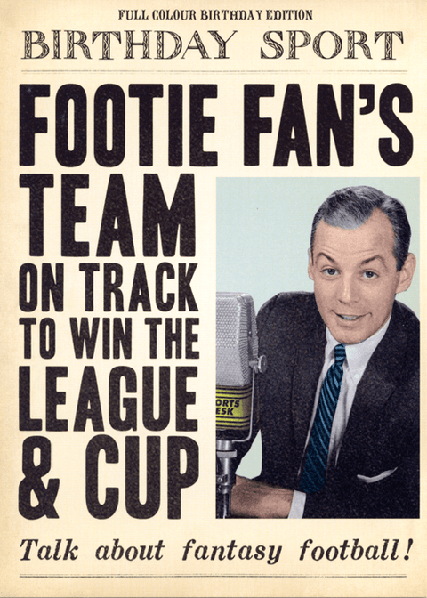 Birthday CardPigmentComedy Card CompanyFantasy Football