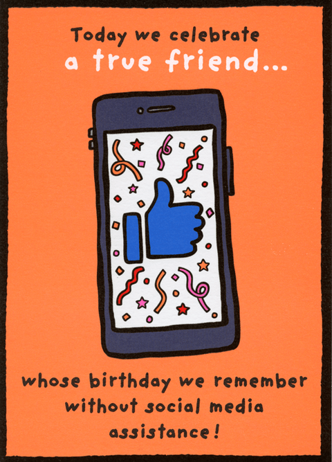 Birthday CardPigmentComedy Card CompanyTrue friend