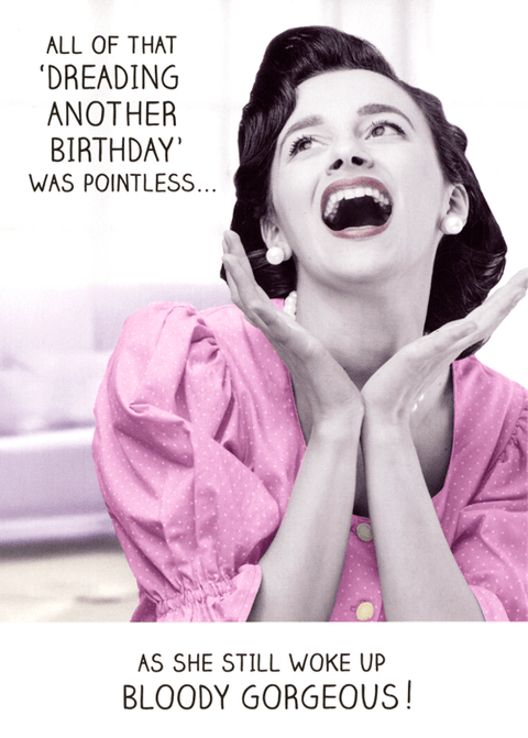 Birthday CardPigmentComedy Card CompanyWoke up gorgeous