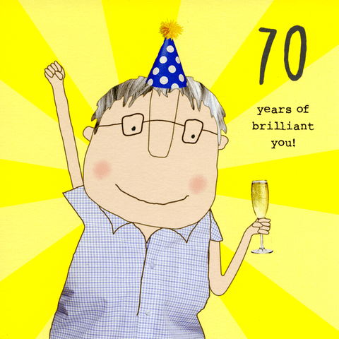 Birthday CardRosie Made a ThingComedy Card Company70th - Brilliant you