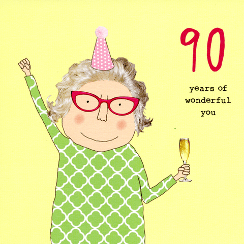 Birthday CardRosie Made a ThingComedy Card Company90th - Wonderful you