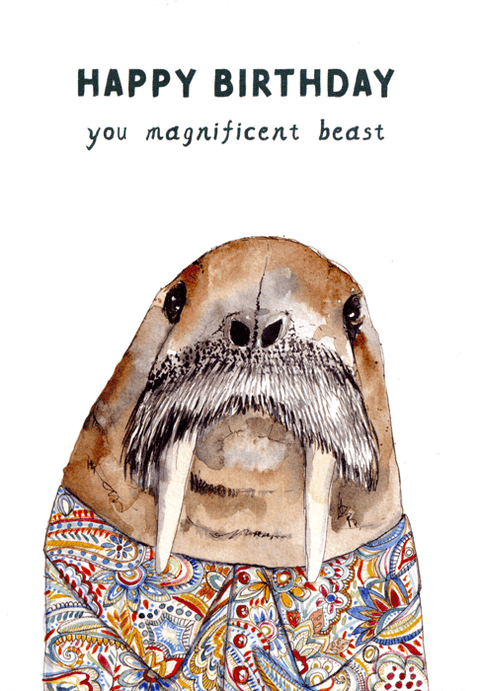 Birthday CardRosie Made a ThingComedy Card CompanyMagnificent Beast