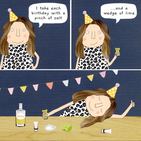 Birthday CardRosie Made a ThingComedy Card CompanyPinch of salt