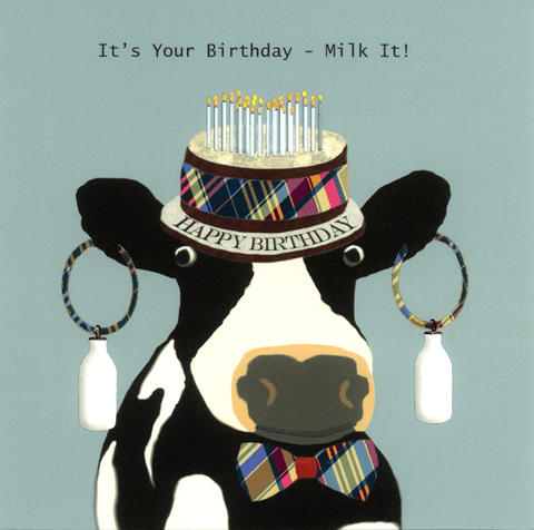 Birthday CardSally ScaffardiComedy Card CompanyMilk it