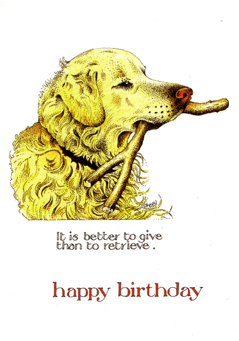 Birthday CardSimon DrewComedy Card CompanyGive than retrieve