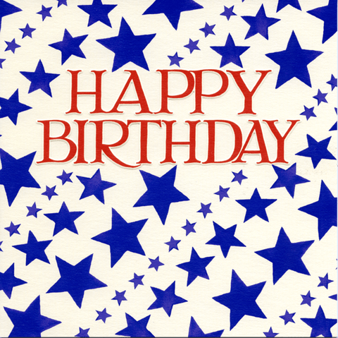 Birthday CardWoodmansterneComedy Card CompanyBlue Stars
