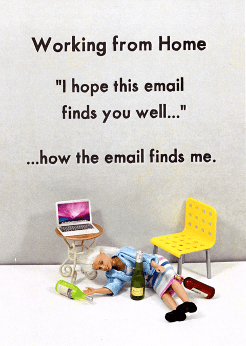Funny CardsBold & BrightComedy Card CompanyWorking from Home