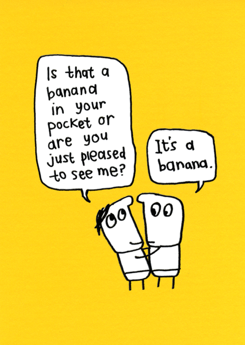 Funny CardsBrainbox CandyComedy Card CompanyBanana in pocket