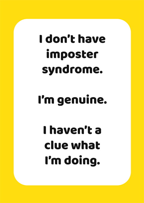 Funny CardsComedy Card CompanyComedy Card CompanyImposter Syndrome