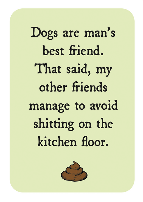 Funny CardsComedy Card CompanyComedy Card CompanyMan's best friend