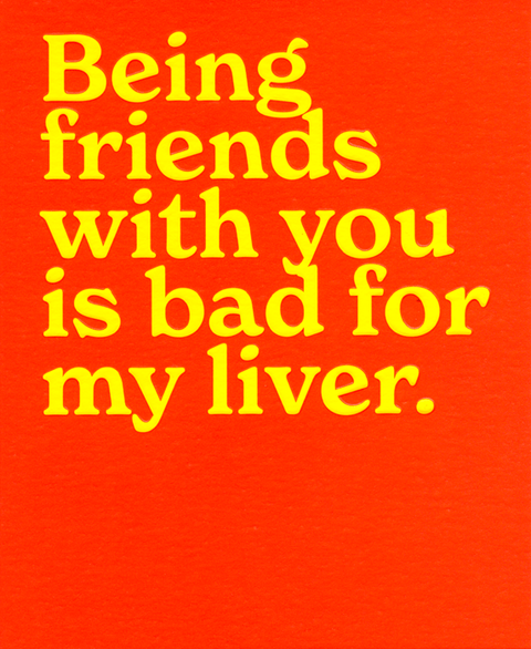 Funny CardsMintComedy Card CompanyBad for my liver