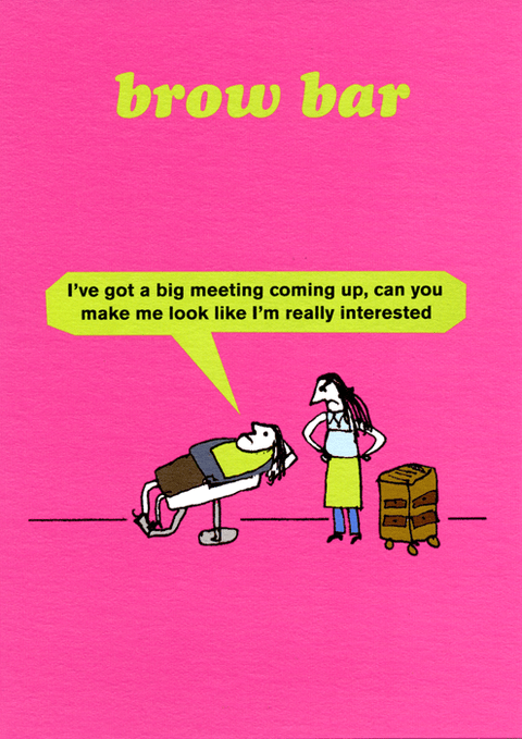 Funny CardsModern TossComedy Card CompanyBrow Bar