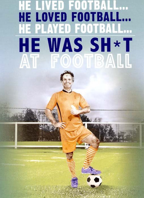Funny CardsQuitting HollywoodComedy Card CompanyShit at football