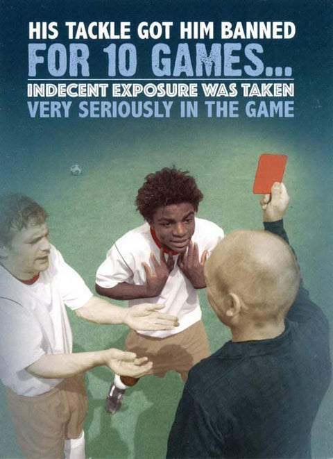 Funny CardsQuitting HollywoodComedy Card CompanyTackle got him banned