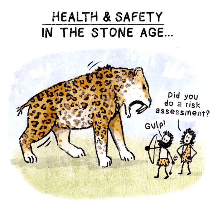 Funny card by Pre-Hysterical - Risk Assessment – Comedy Card Company