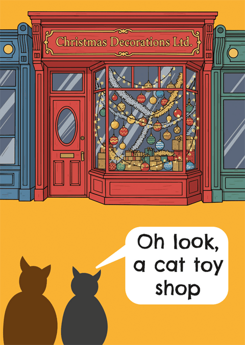 Funny Christmas cardsComedy Card CompanyComedy Card CompanyCat toy shop