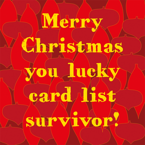 Funny Christmas cardsComedy Card CompanyComedy Card CompanyChristmas card list survivor
