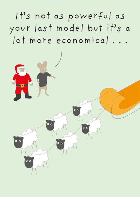 Funny Christmas cardsComedy Card CompanyComedy Card CompanyEconomical sleigh