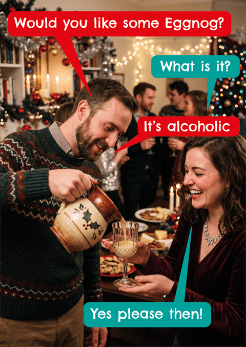Funny Christmas cardsComedy Card CompanyComedy Card CompanyEggnog