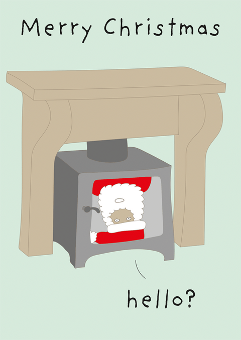 Funny Christmas cardsComedy Card CompanyComedy Card CompanySanta - Log Burner