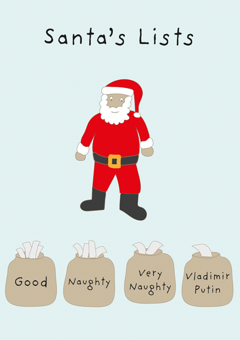 Funny Christmas cardsComedy Card CompanyComedy Card CompanySanta's Lists