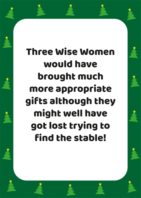 Funny Christmas cardsComedy Card CompanyComedy Card CompanyThree Wise Women - Lost